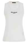 the balmain top defines contemporary luxury through an essential and rigorous co