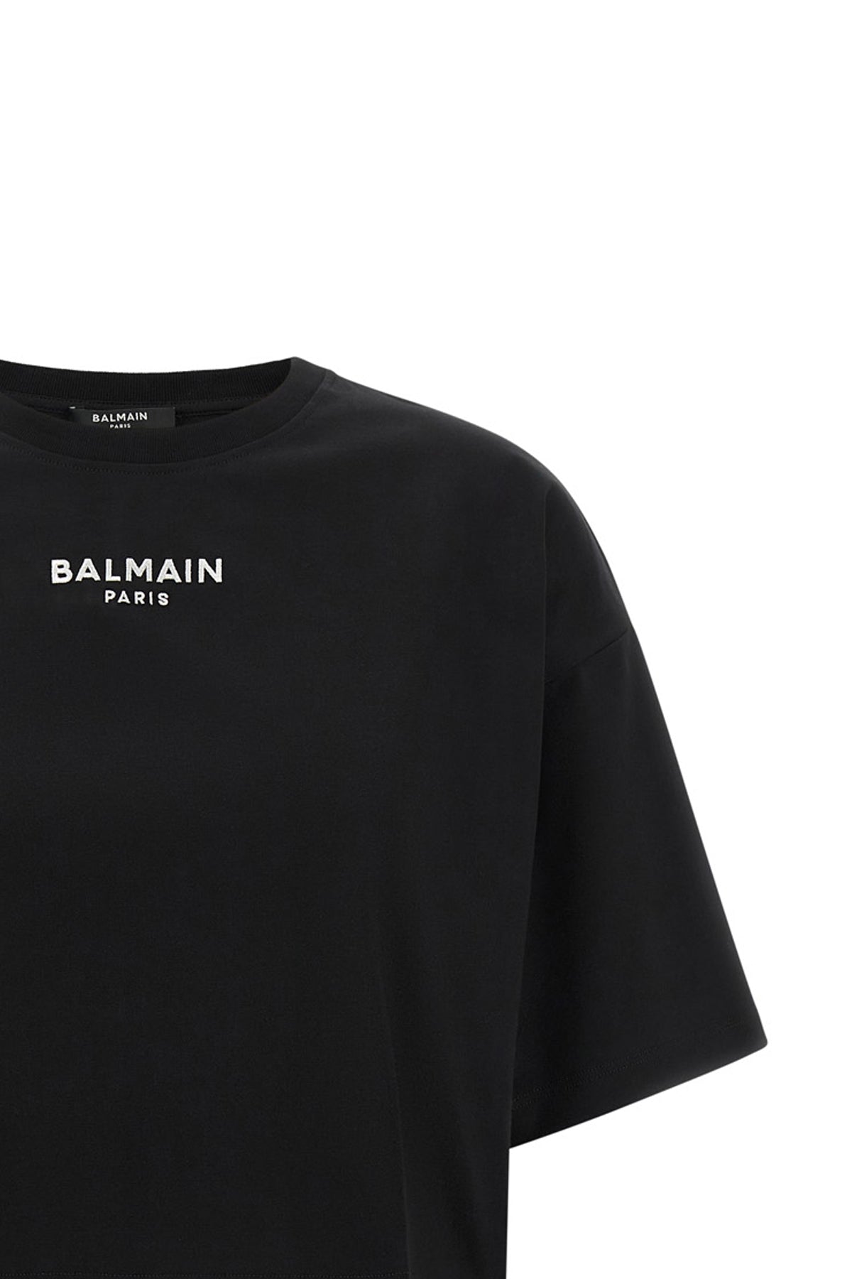 the balmain t-shirt redefines everyday luxury through a precise and structured s