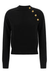 the balmain crew neck sweater sets a new standard in contemporary knitwear