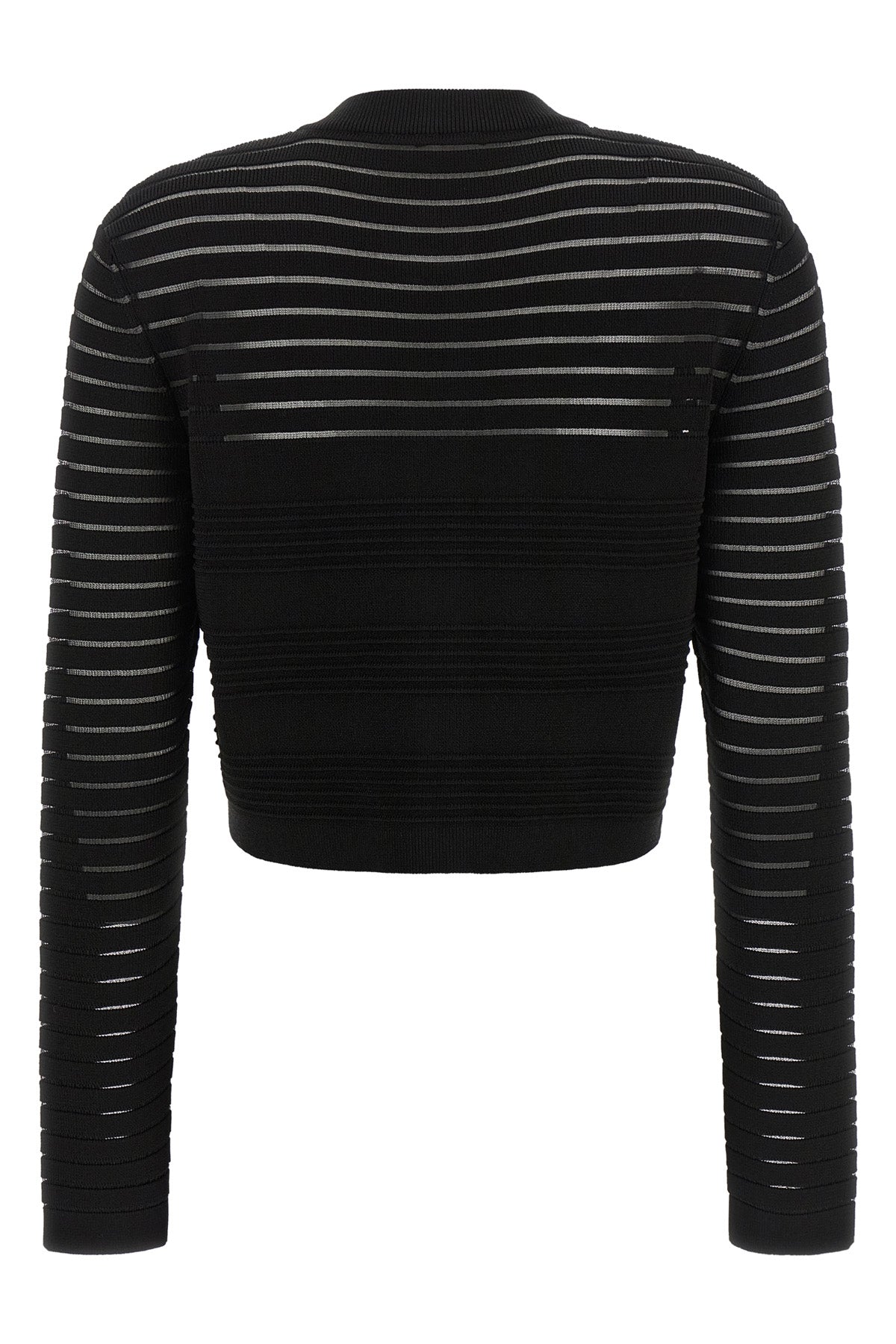the cardigan balmain defines a new concept of structured elegance