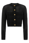 the cardigan balmain defines a new concept of structured elegance