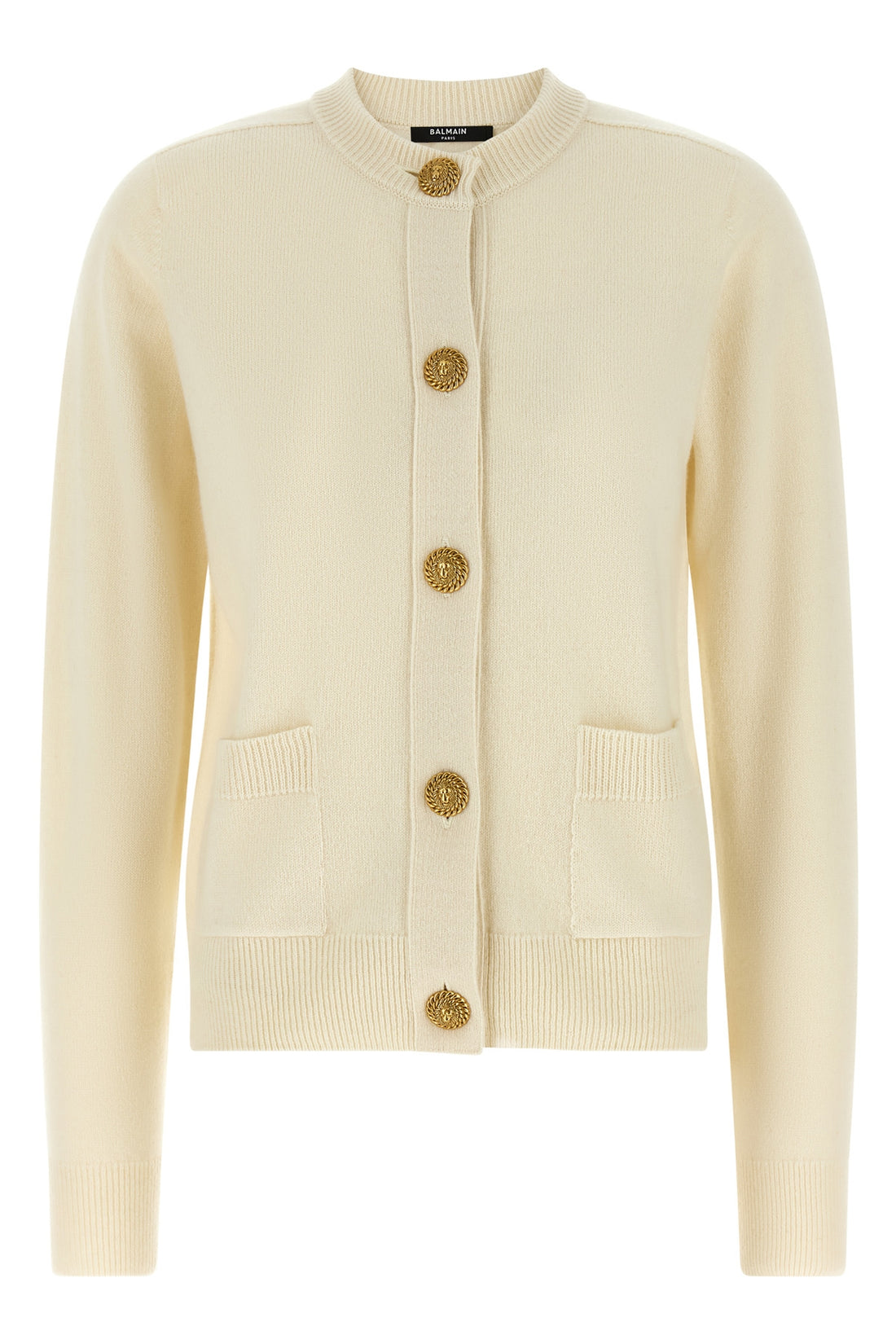 BALMAIN 36 the balmain cardigan in cashmere and virgin wool blend sets a new standard in ta