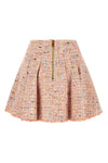 the flared skirt balmain skater redefines the codes of contemporary tailoring