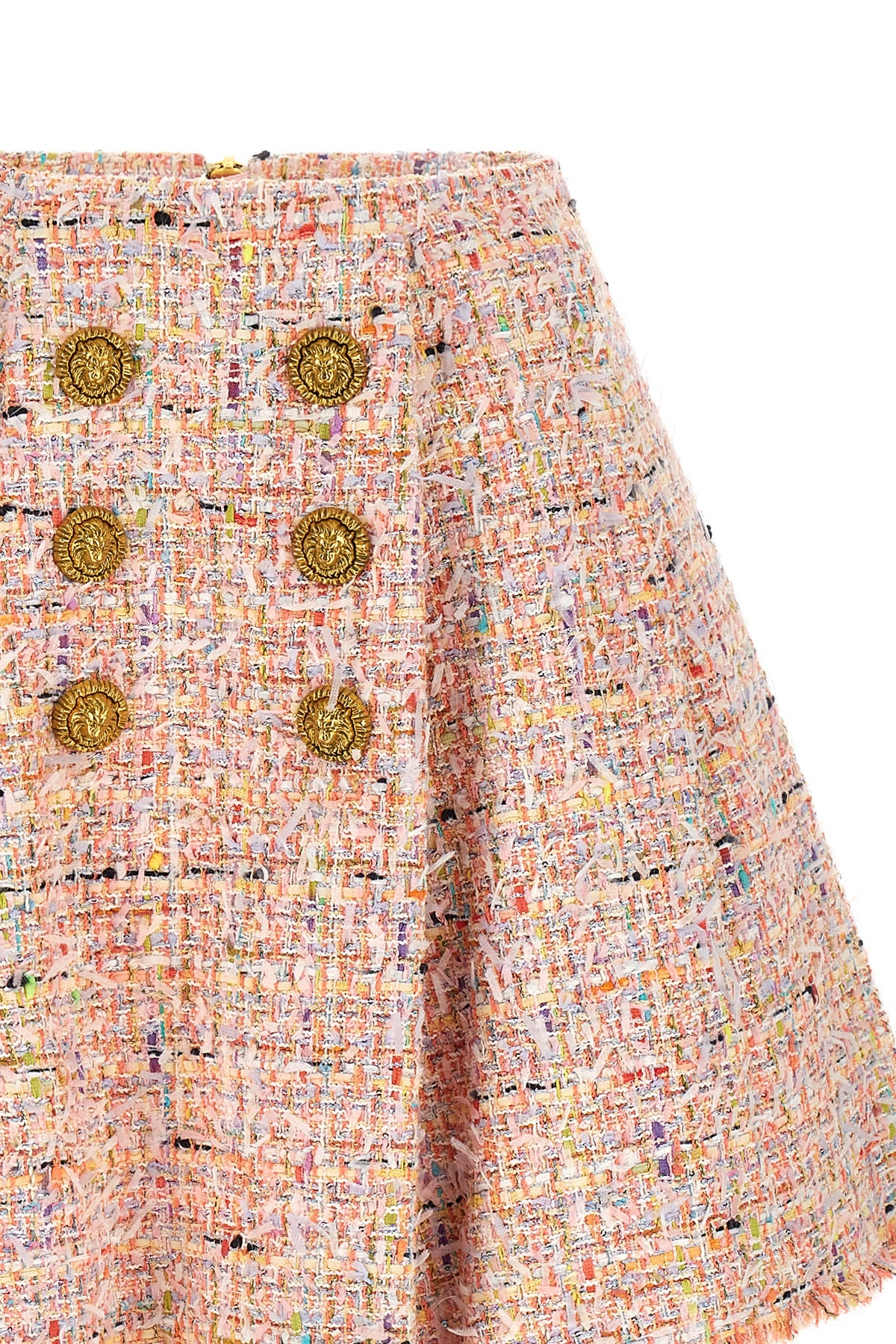 the flared skirt balmain skater redefines the codes of contemporary tailoring