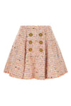 the flared skirt balmain skater redefines the codes of contemporary tailoring