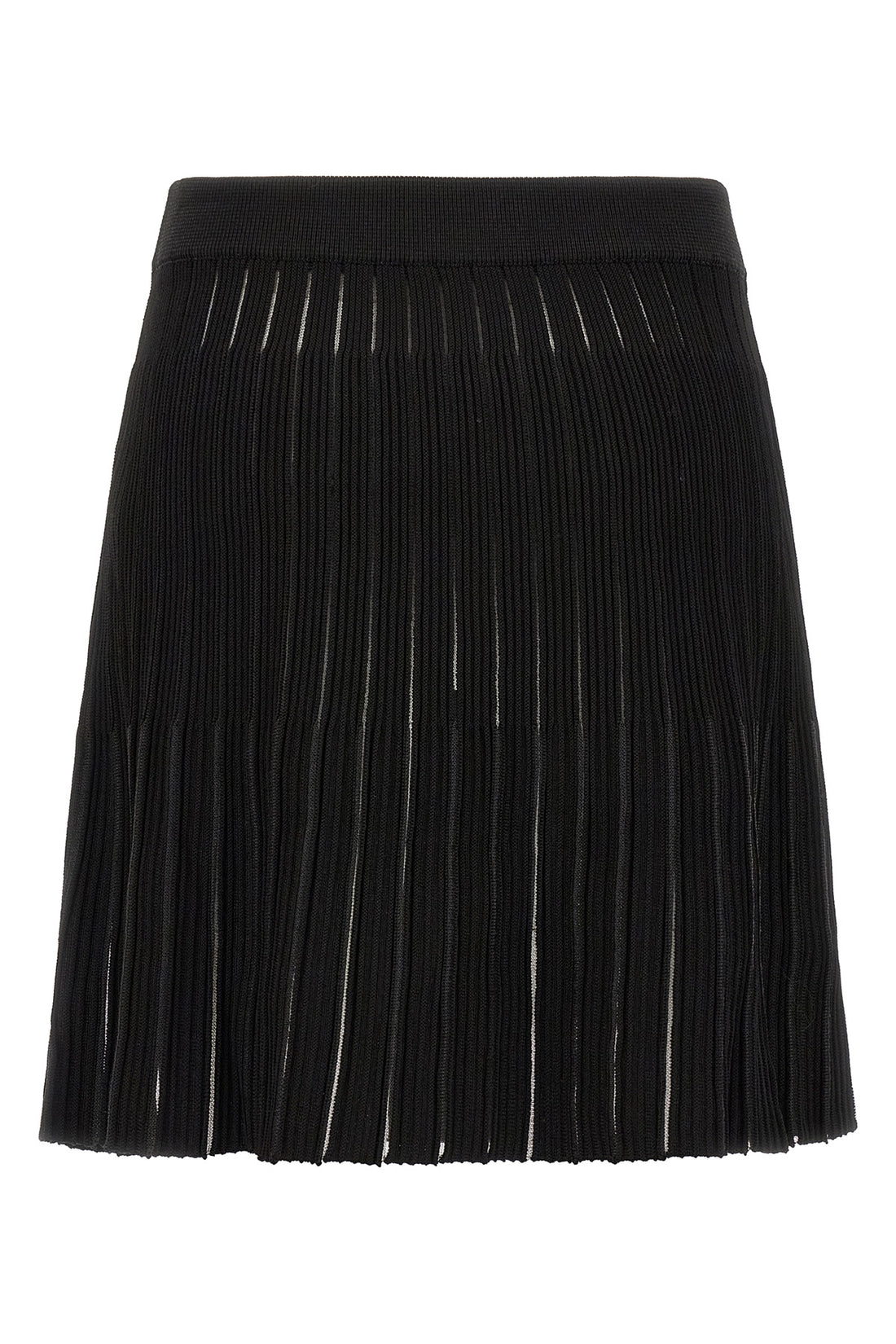 BALMAIN 34 the balmain flared skirt in structured knit redefines the codes of contemporary