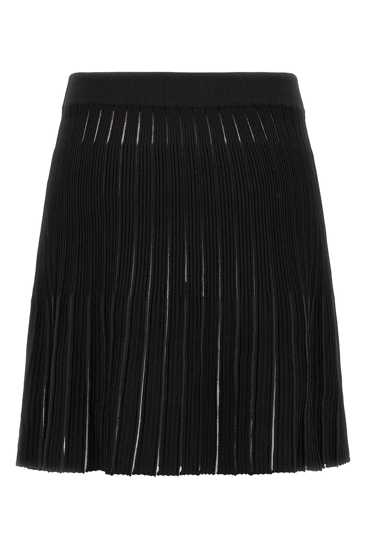 the balmain flared skirt in structured knit redefines the codes of contemporary