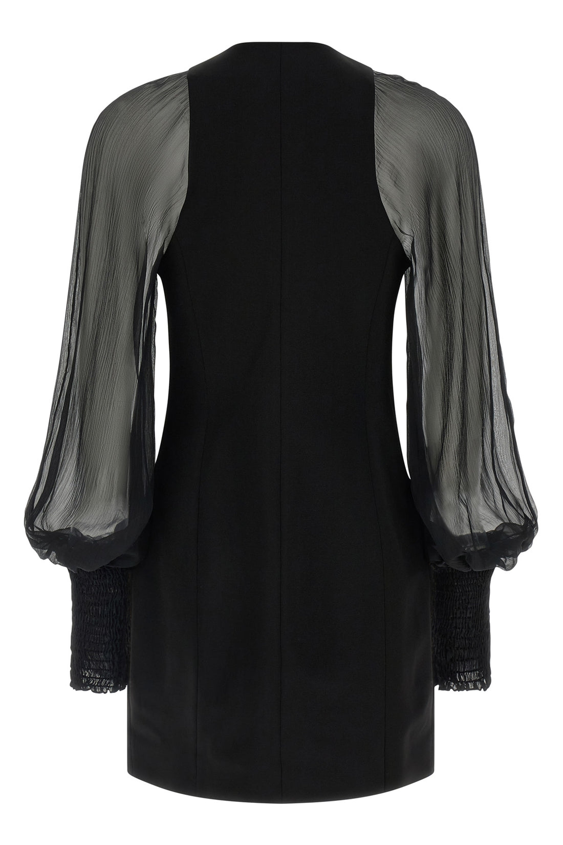 BALMAIN 36 the balmain black mini dress redefines the codes of elegance through a sophistic
