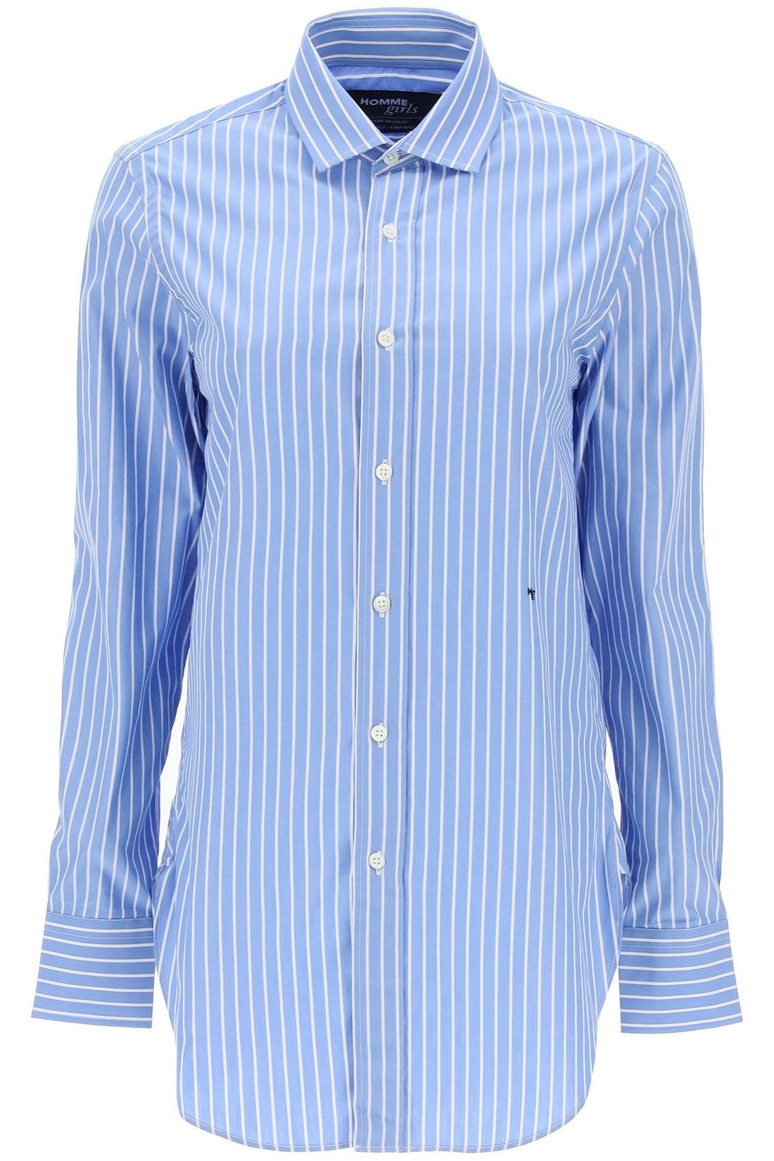 striped poplin shirt