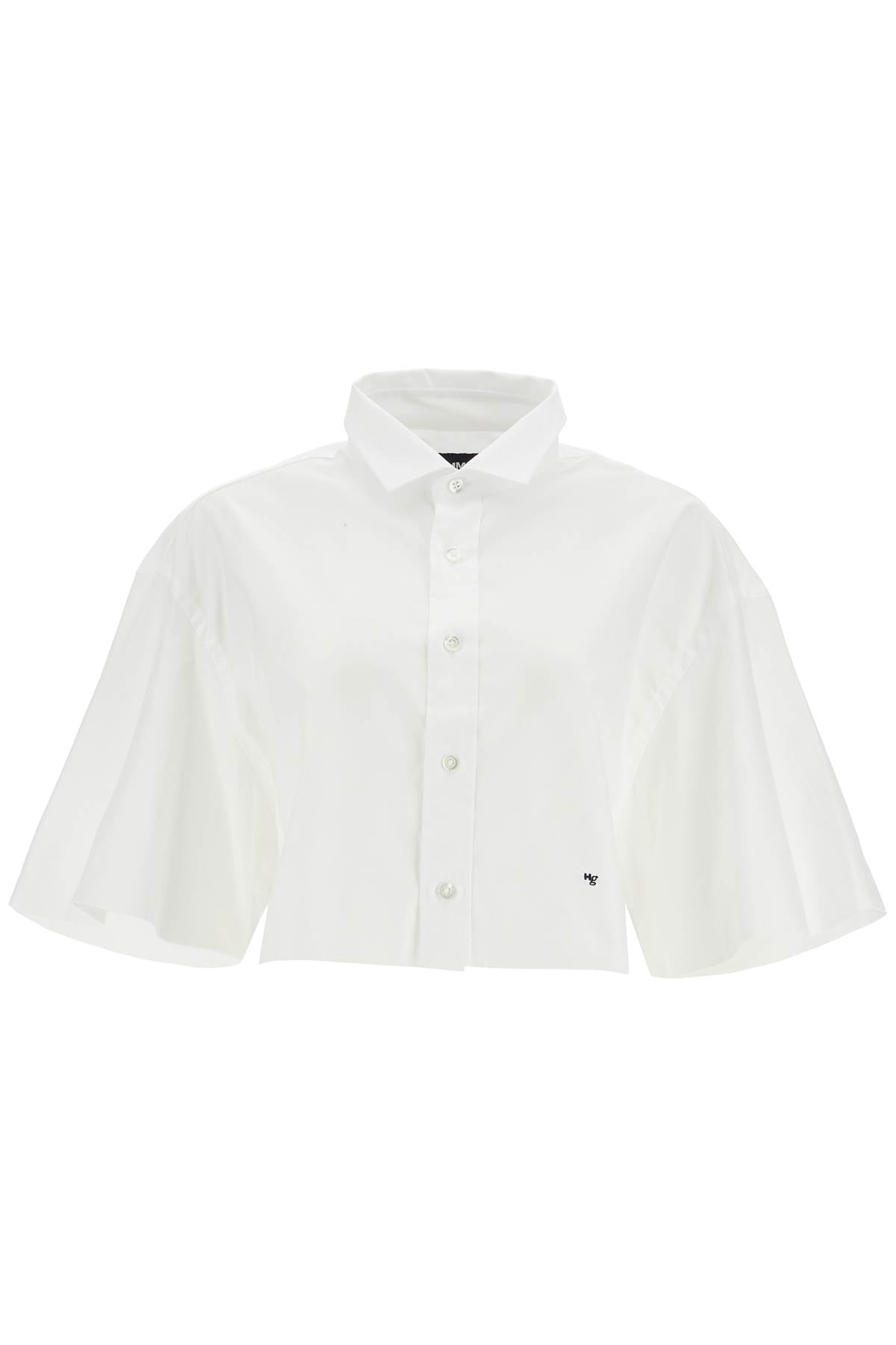 white oversized cotton shirt