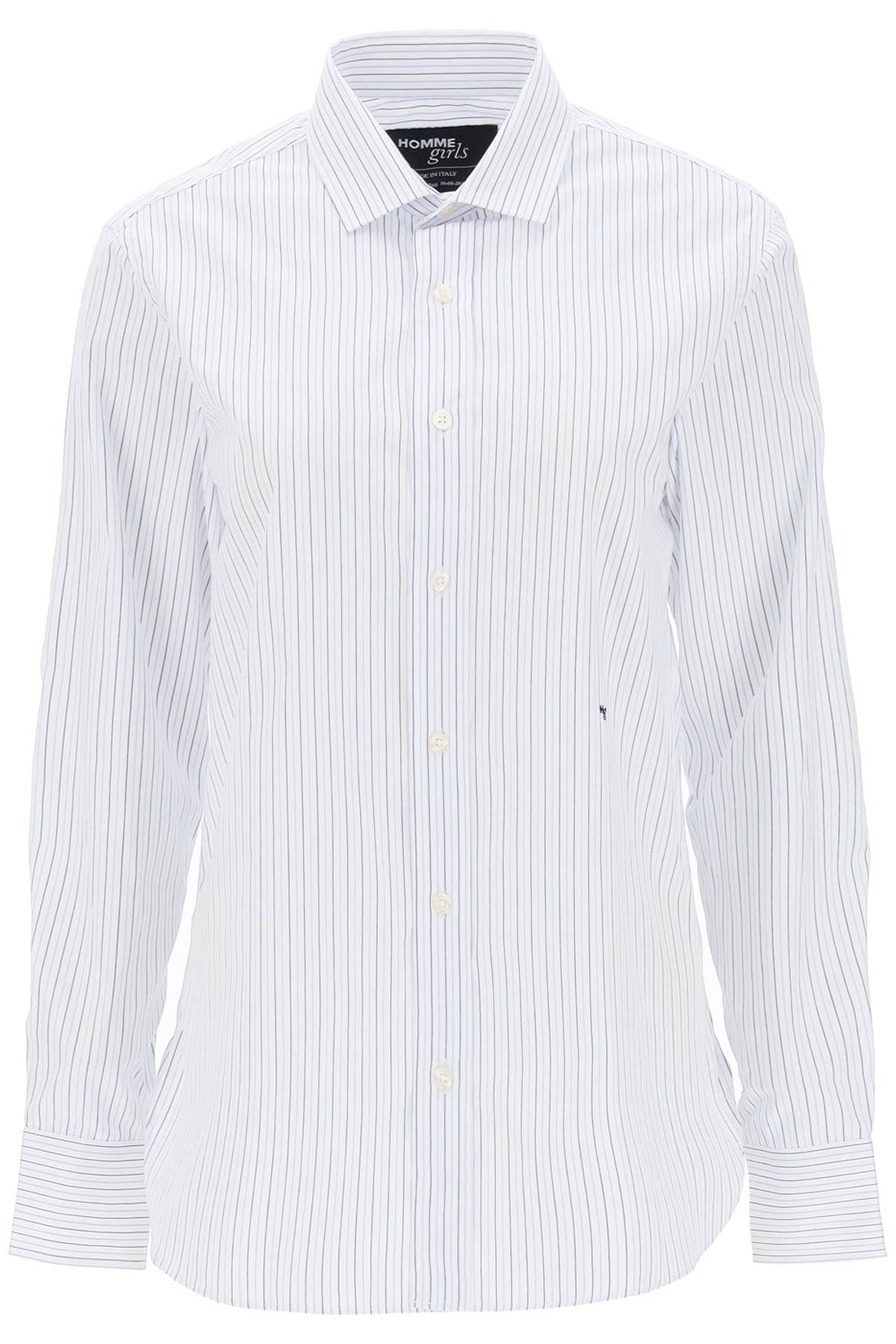 striped poplin shirt