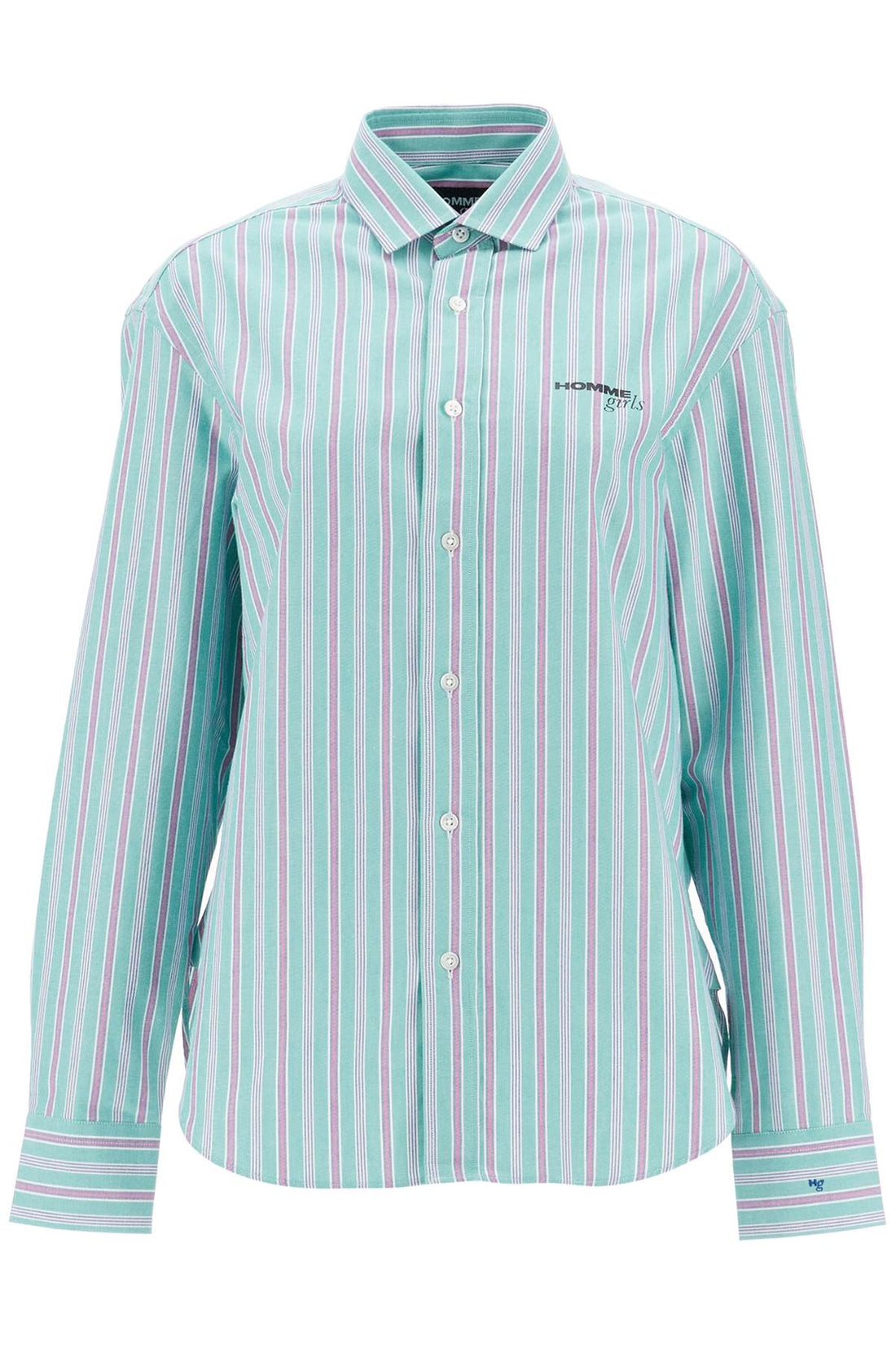 striped oxford shirt for men