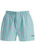 striped oxford shorts for men and