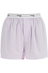 high-waisted lavender striped boxer