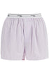 high-waisted lavender striped boxer