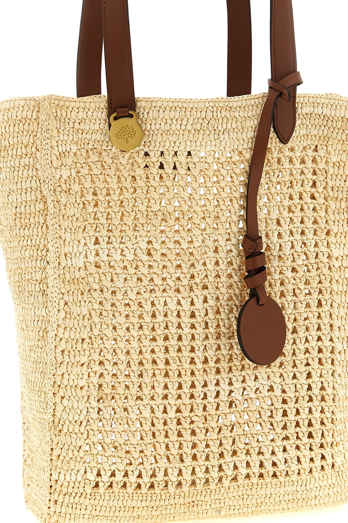 the mulberry small tote bag is distinguished by a rectangular structure made