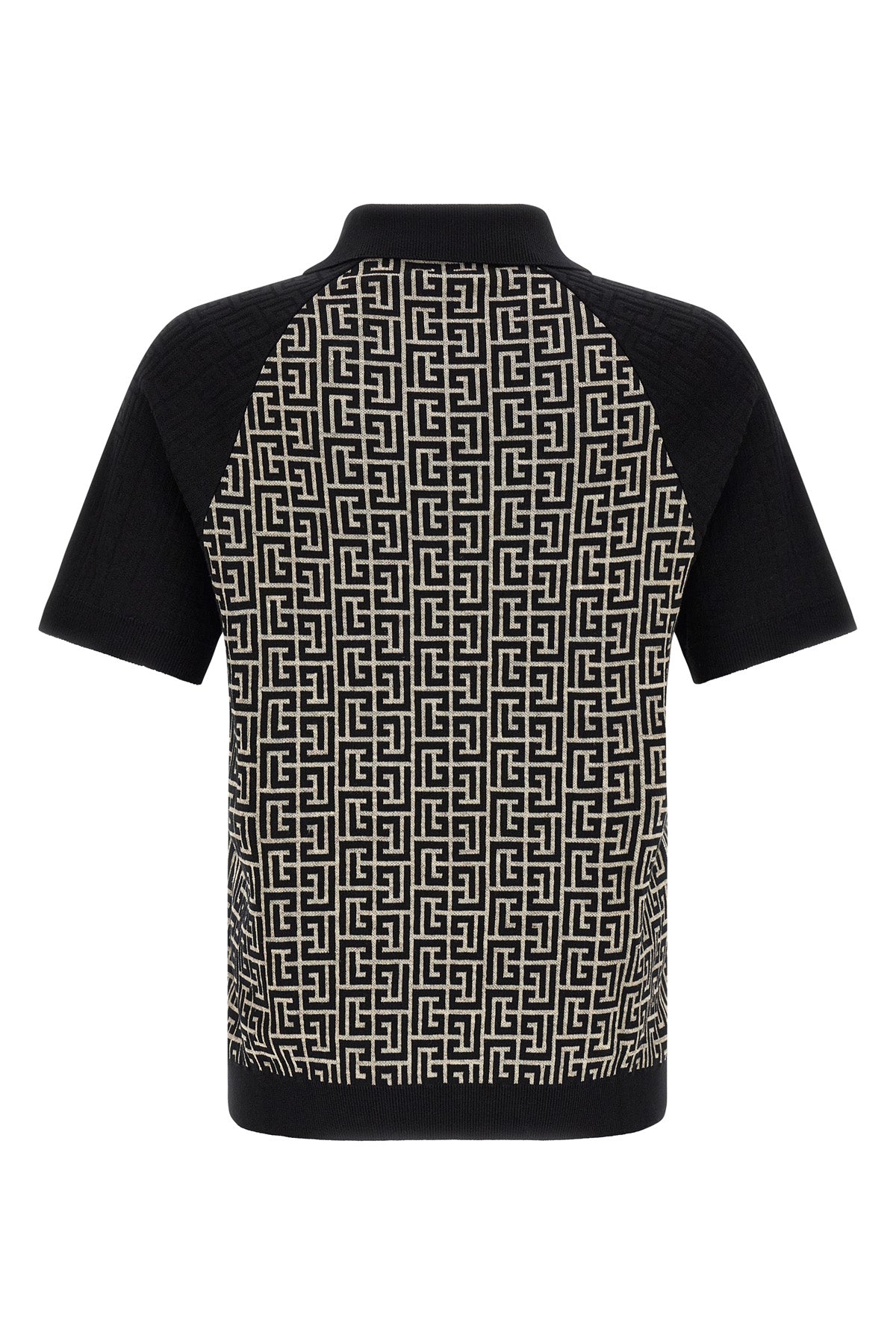 the balmain short-sleeved polo shirt