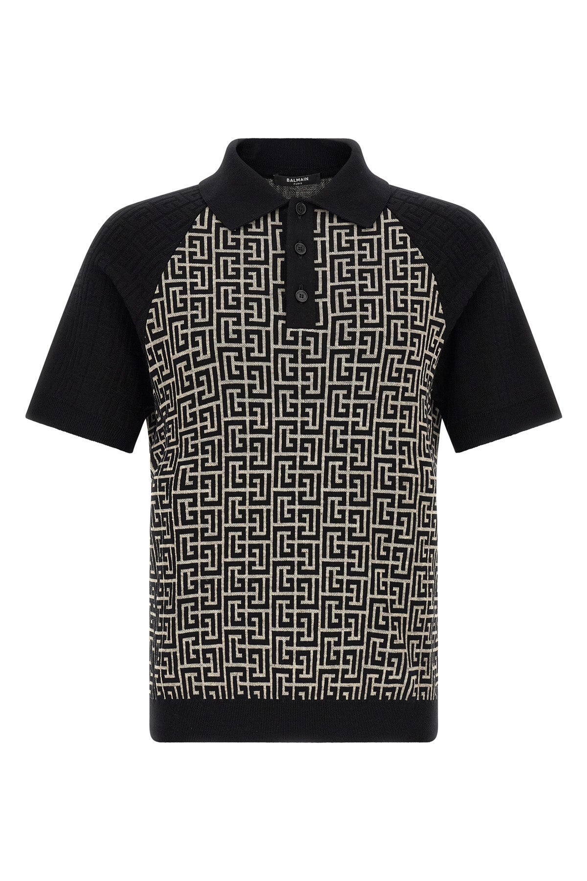 the balmain short-sleeved polo shirt