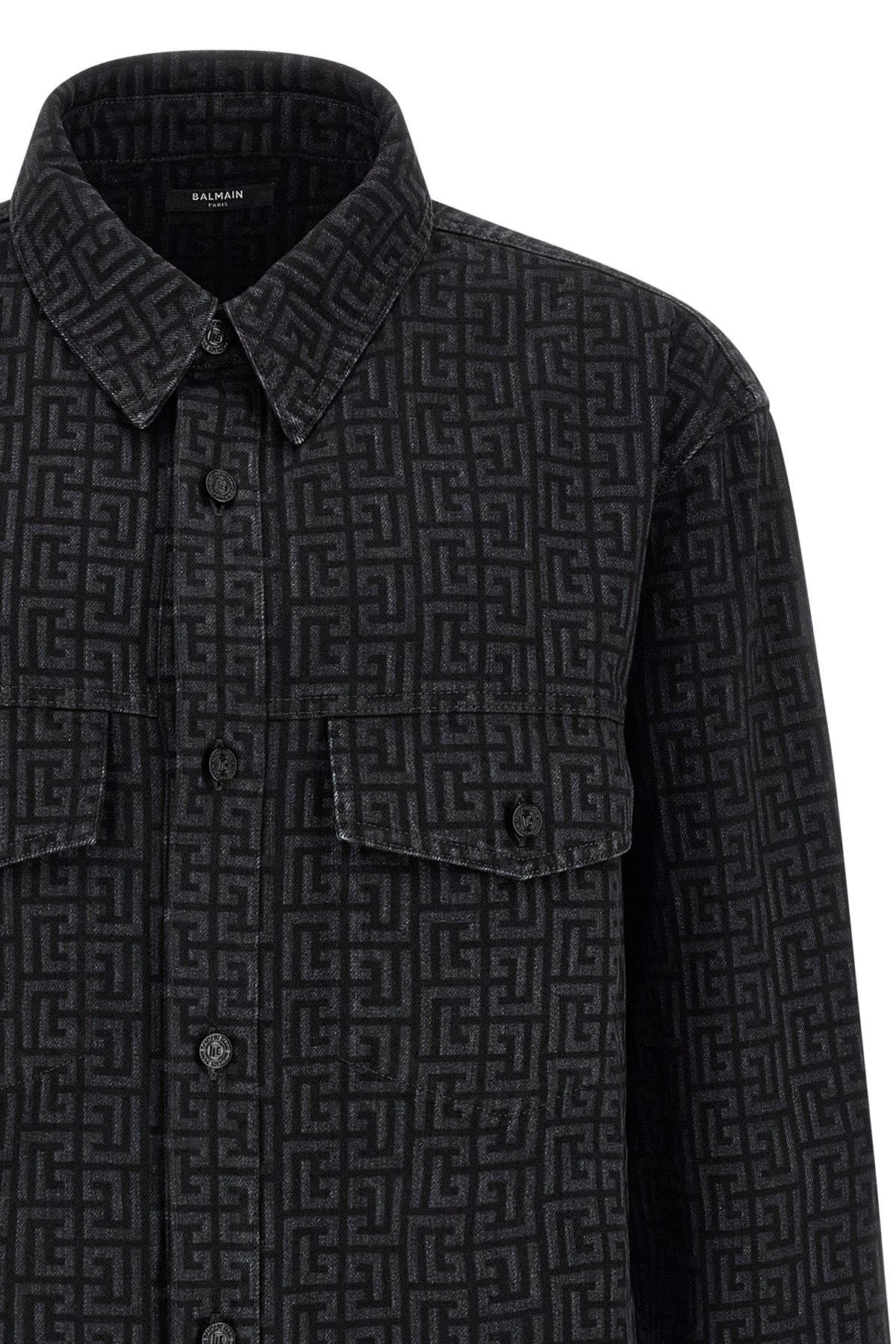 the balmain pure cotton overshirt