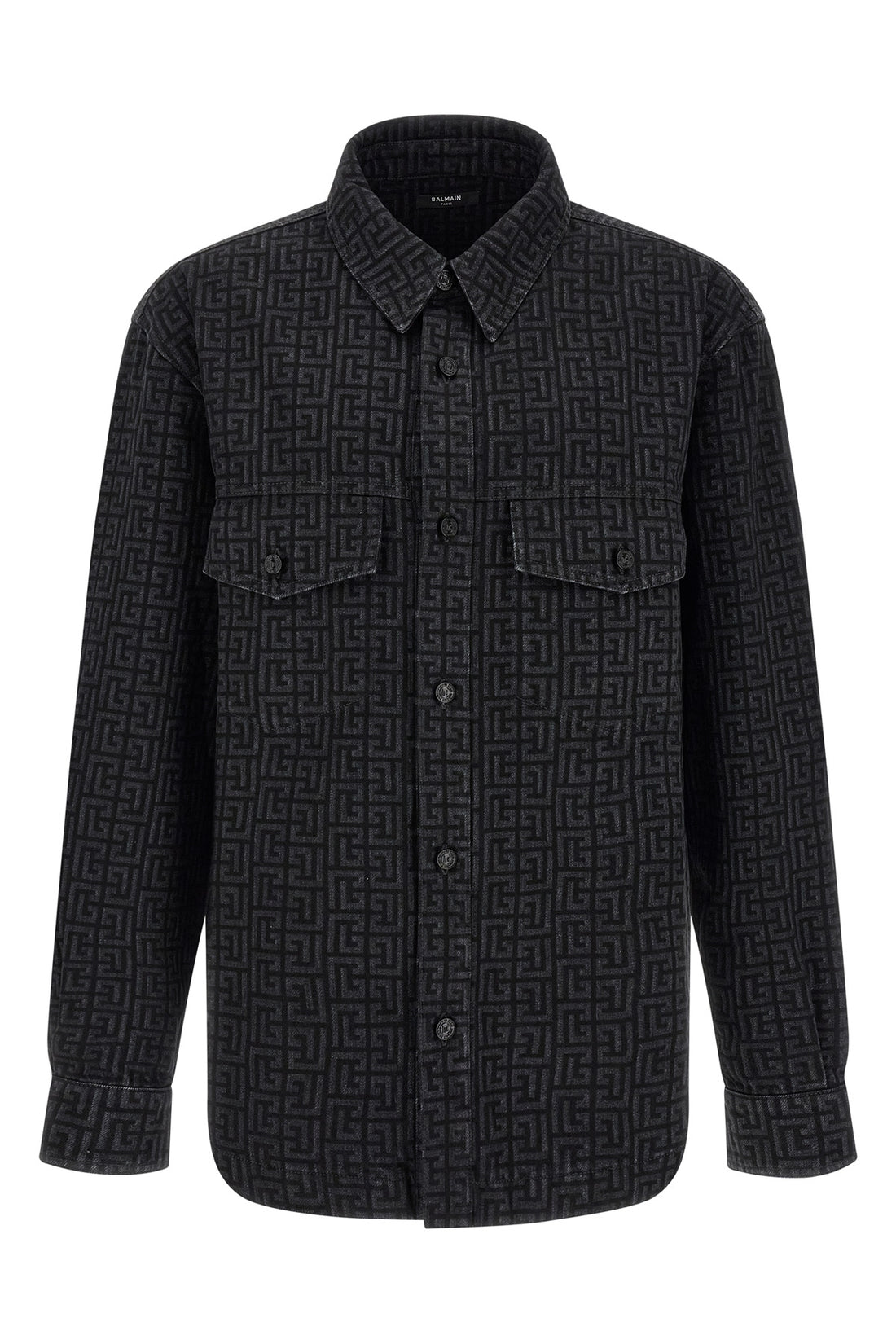 BALMAIN 40 cm the balmain pure cotton overshirt