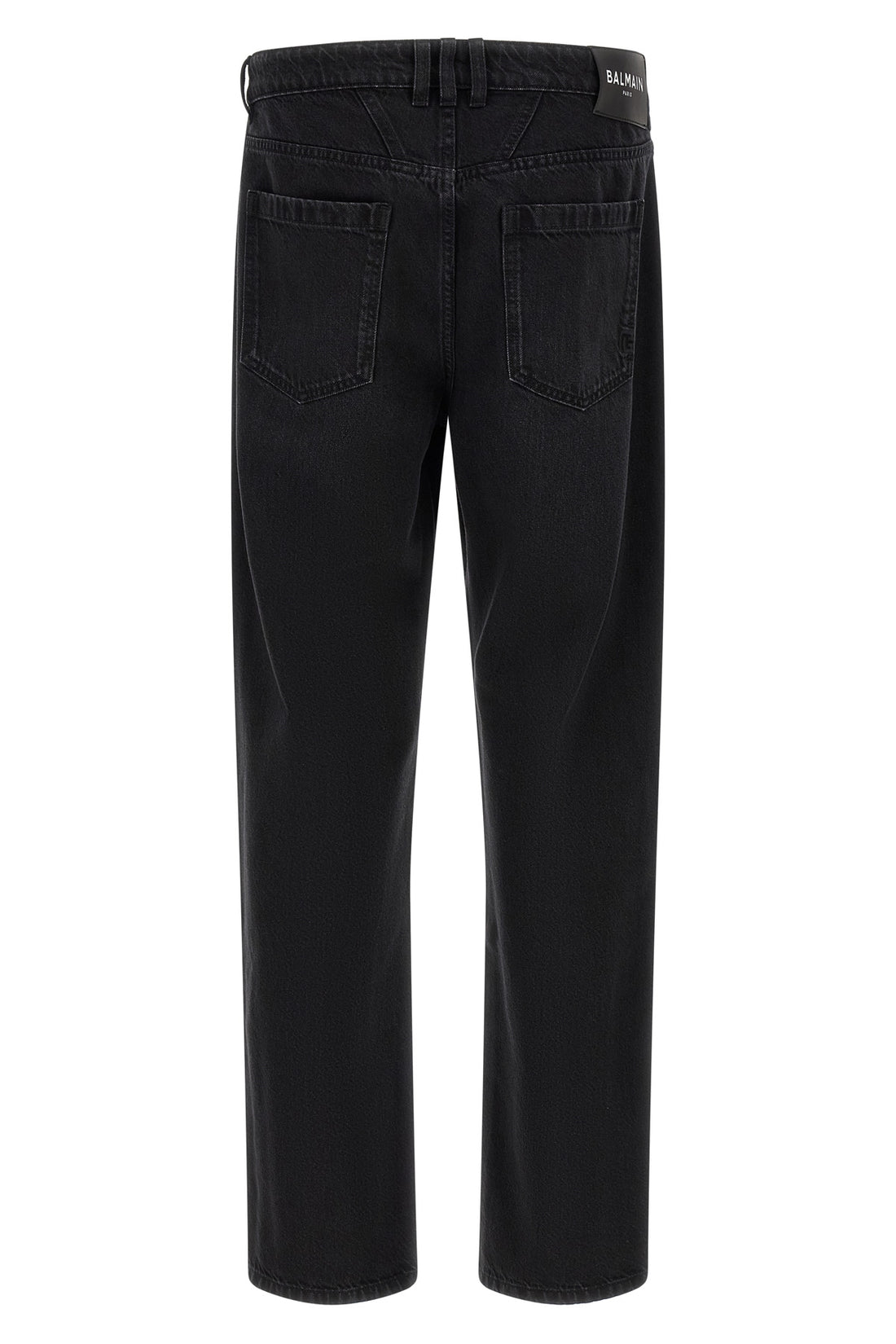 BALMAIN 31 balmain jeans in washed black cotton denim