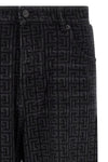 balmain black wash denim jeans