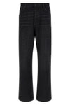 balmain black wash denim jeans