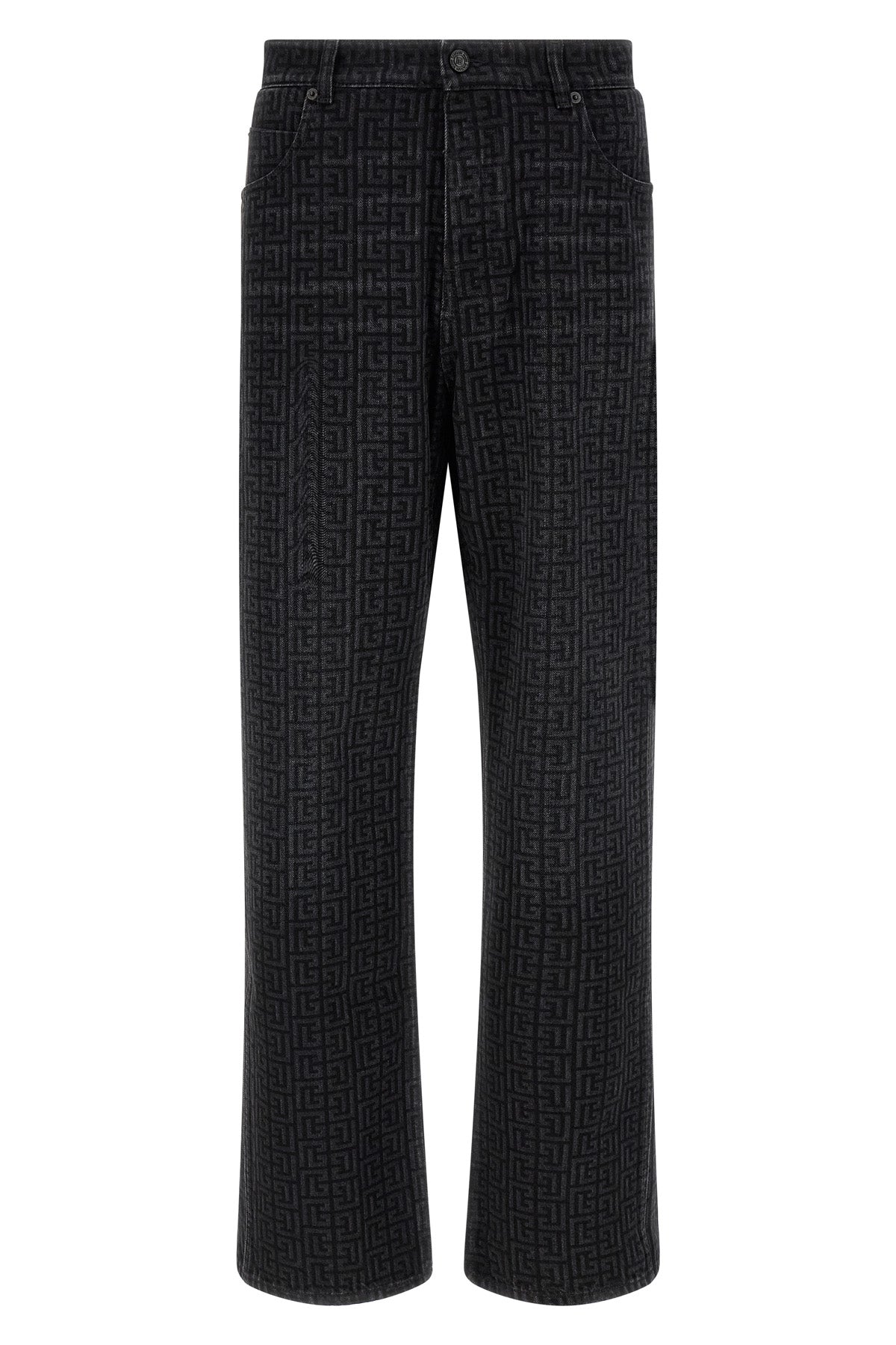 balmain black wash denim jeans