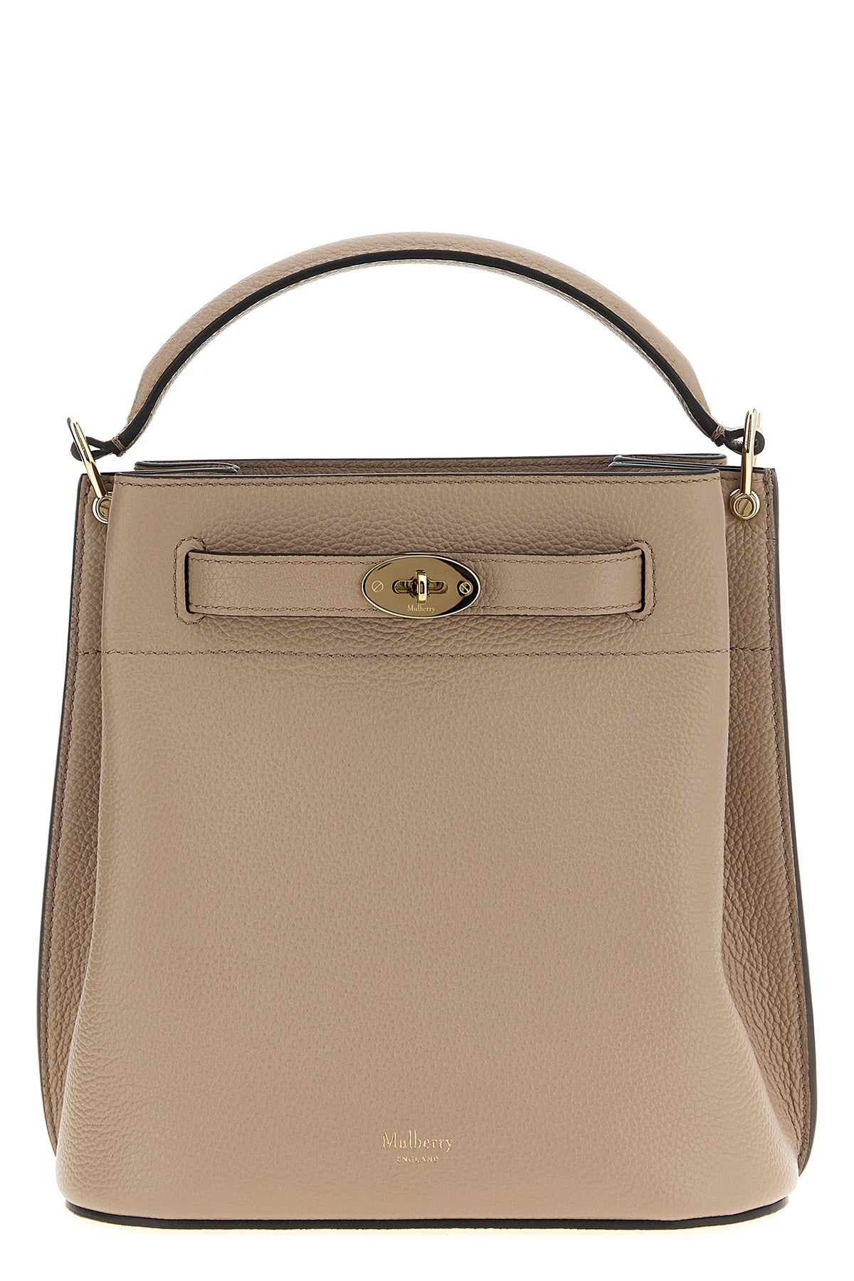 small islington bucket bag in hammered leather