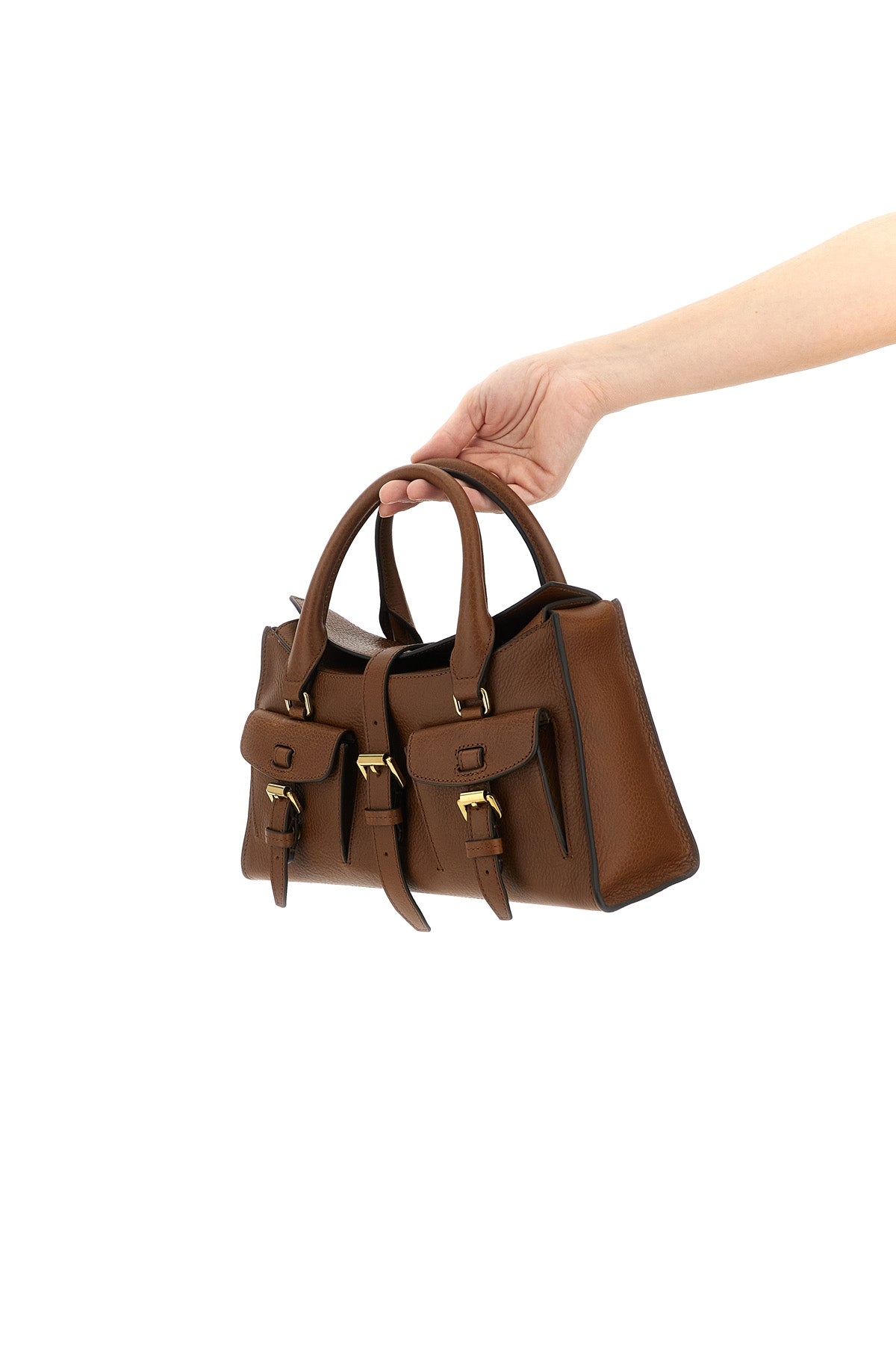 roxanne small hammered leather handbag