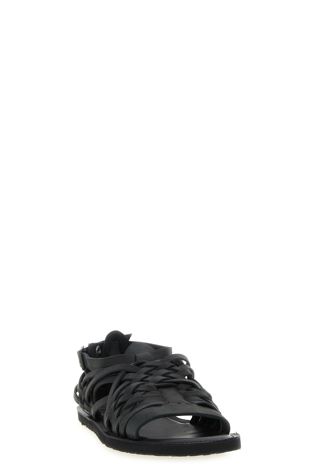 YOHJI YAMAMOTO 5 oiled cowhide leather sandals inspired by traditional mexican handcrafted footwe