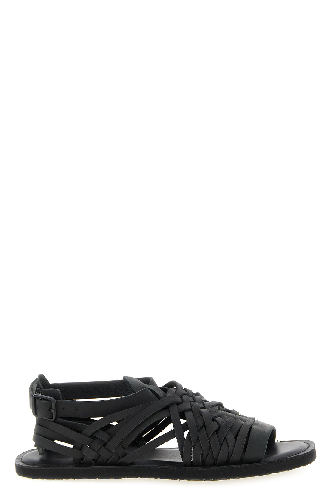 YOHJI YAMAMOTO 5 oiled cowhide leather sandals inspired by traditional mexican handcrafted footwe