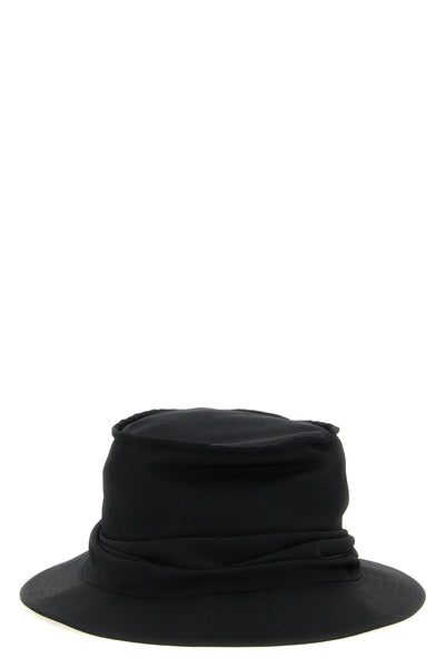 drape wool gabardine hat