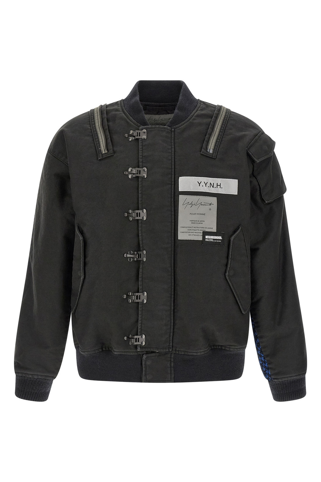 YOHJI YAMAMOTO 3 yohji yamamoto × neighborhood a-1 deck jacket in durable cotton piqué fabric