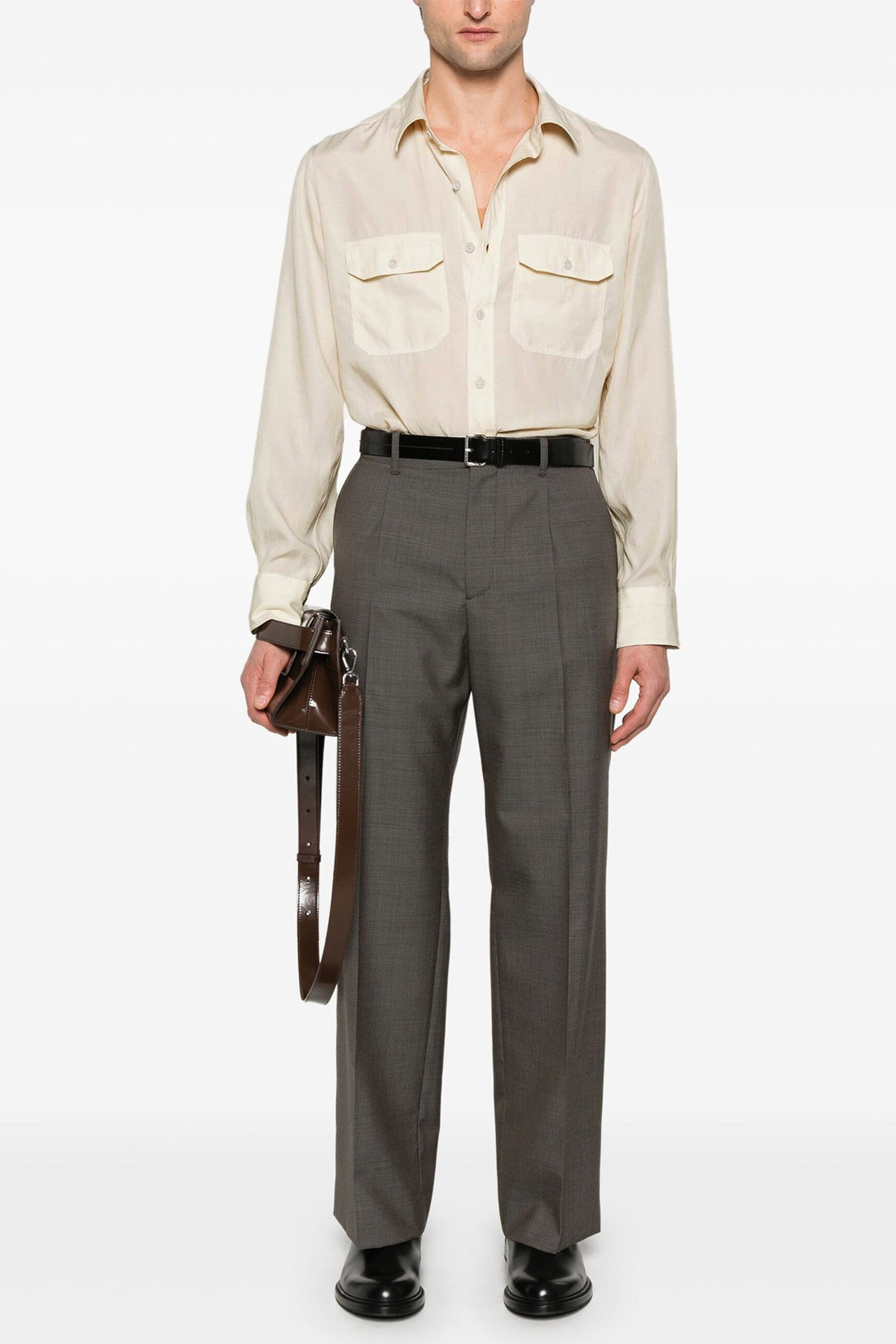 TOM FORD 40 cm twill shirt