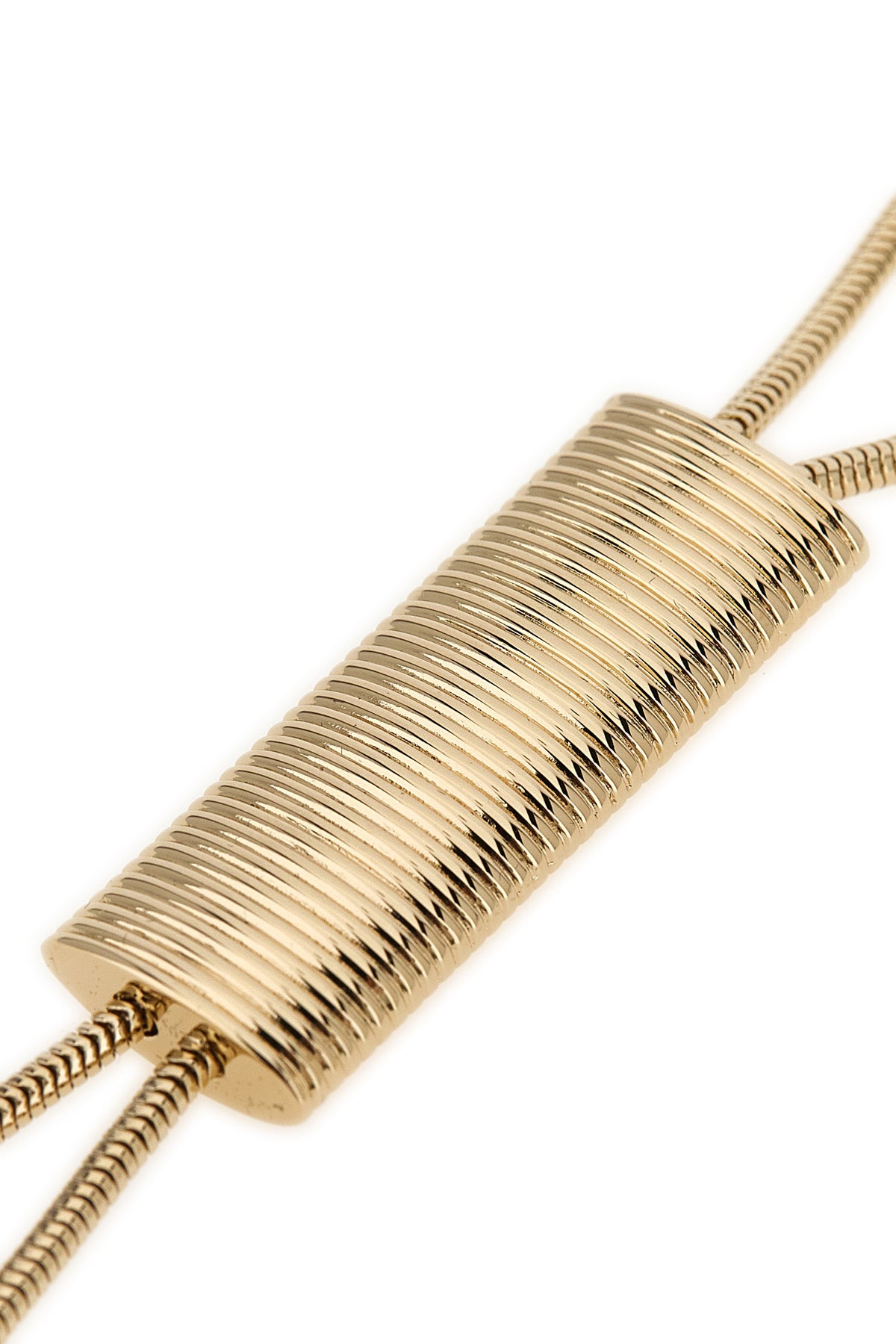 the balmain long necklace is distinguished by a golden metal snake chain constru