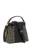 the balmain pulse vanity handbag defines a structured silhouette through a geo