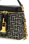 the balmain pulse vanity handbag defines a structured silhouette through a geo