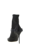 balmain ankle boots in soft stretch lambskin leather and shiny calf leather defi