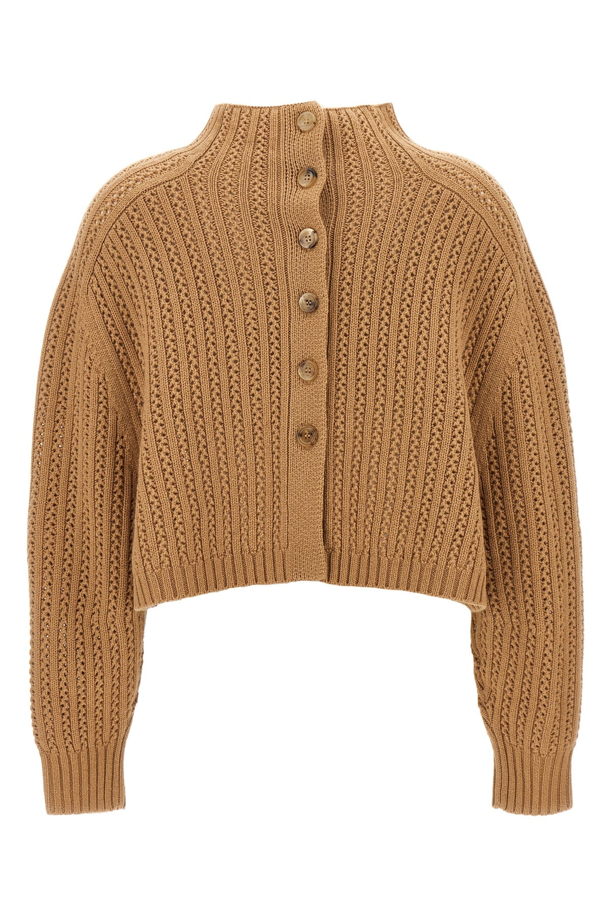 hodeida openwork wool and cachemire cardigan
