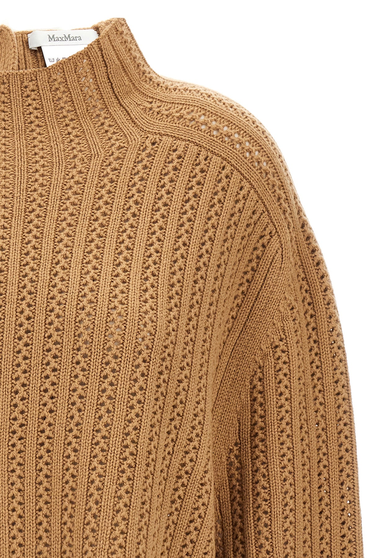 hodeida openwork wool and cachemire cardigan