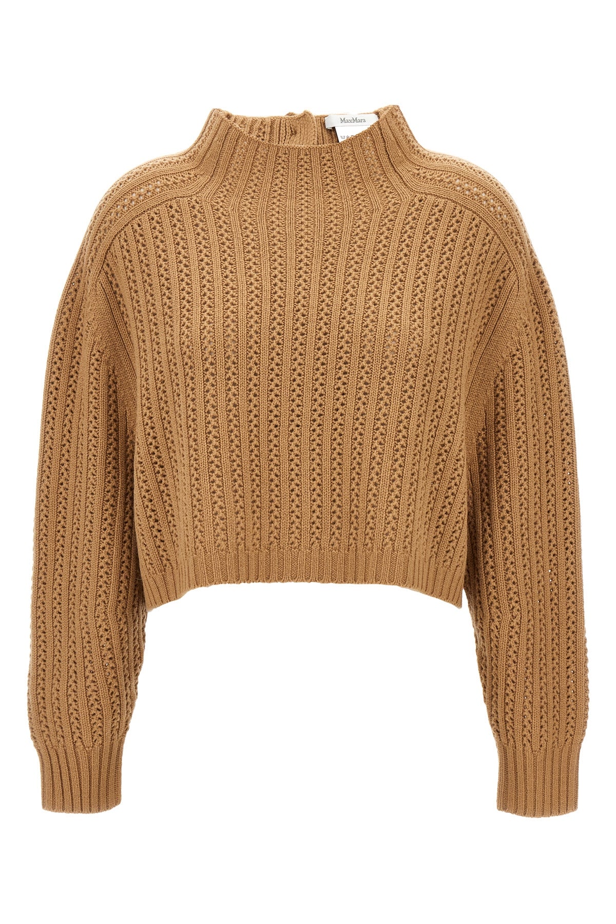 hodeida openwork wool and cachemire cardigan