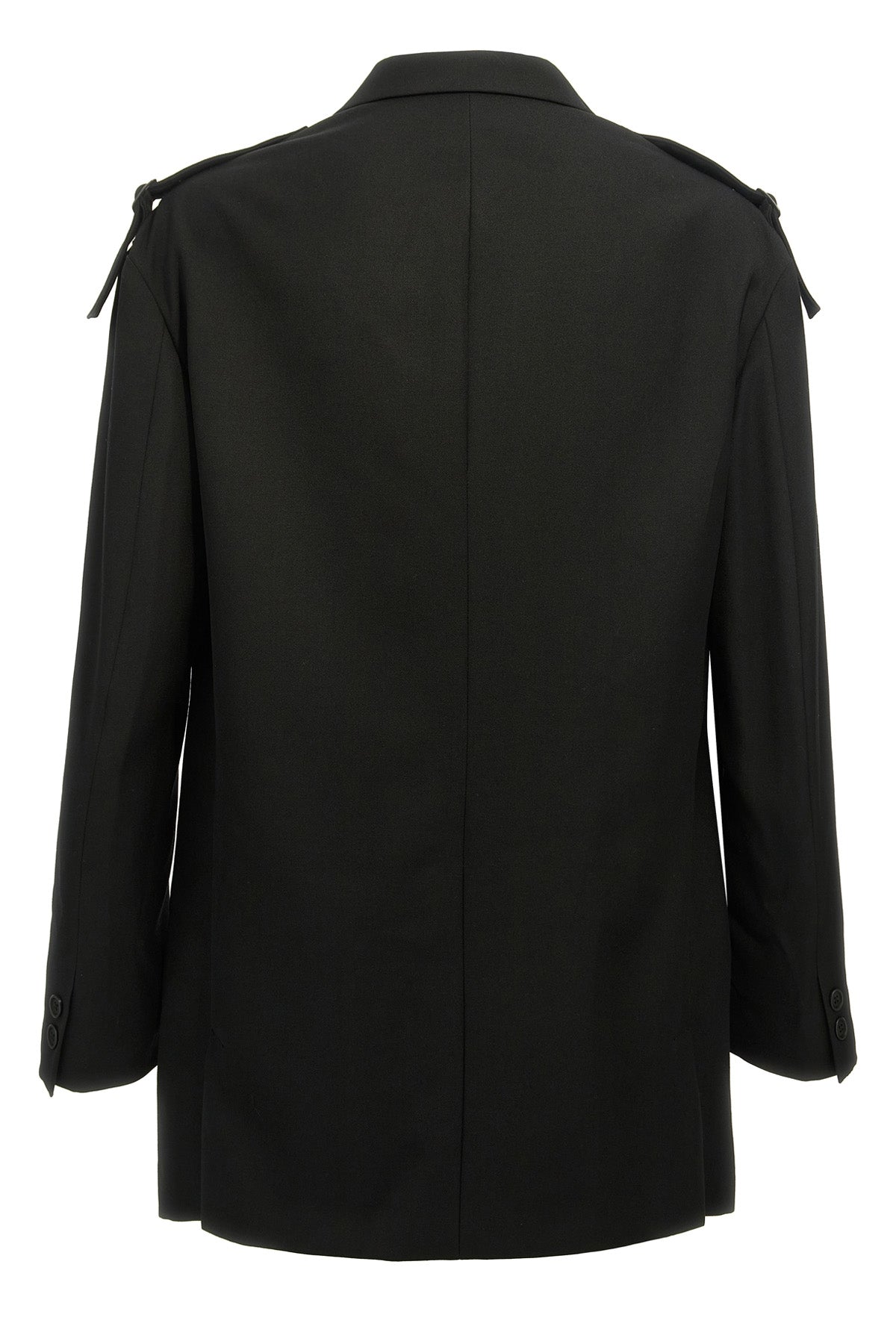 single-breasted wool blazer
