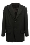 single-breasted wool blazer