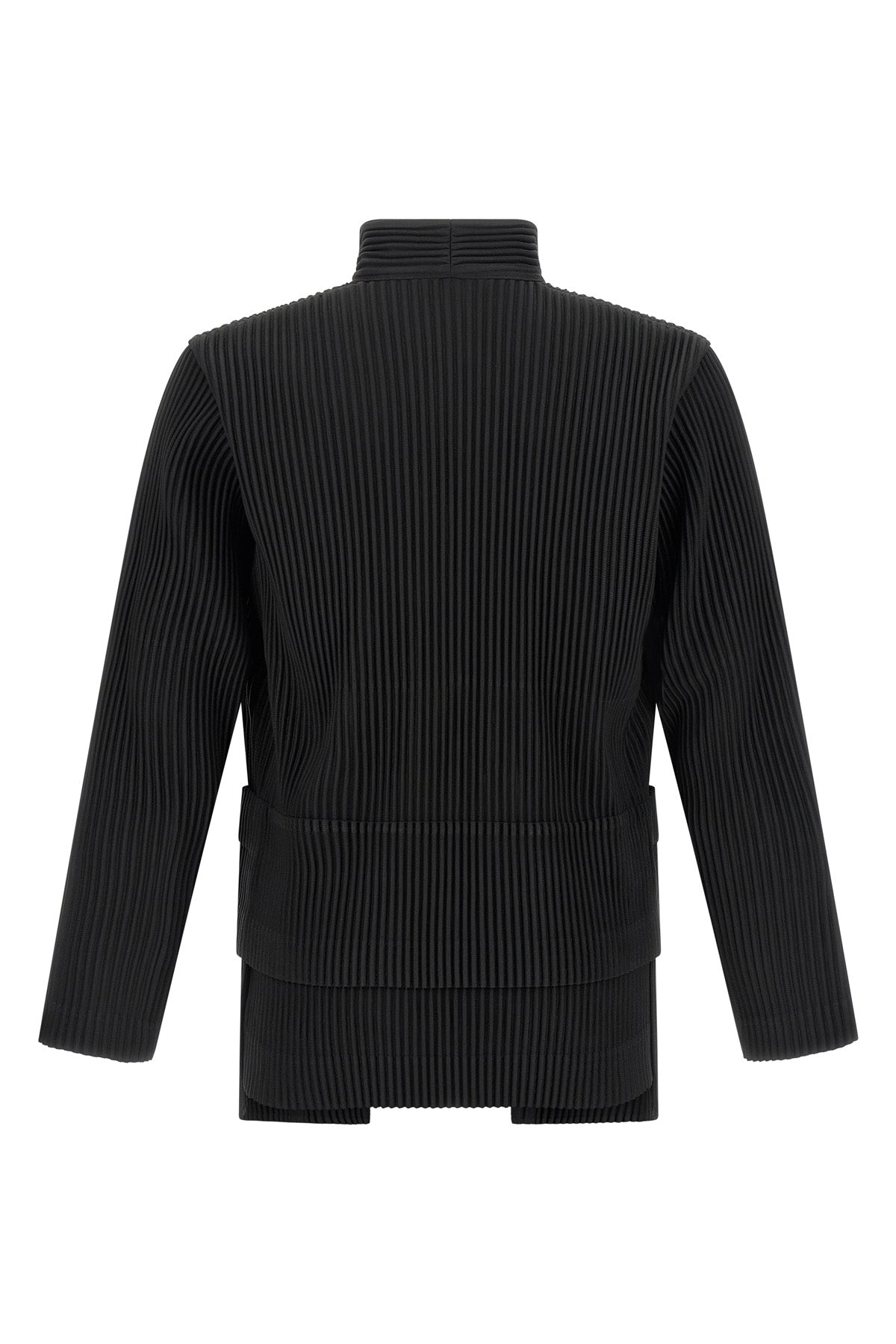 multi-pocket pleated jacket