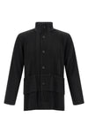 multi-pocket pleated jacket