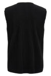 pleated fabric vest