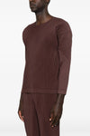 color pleats pleated t-shirt
