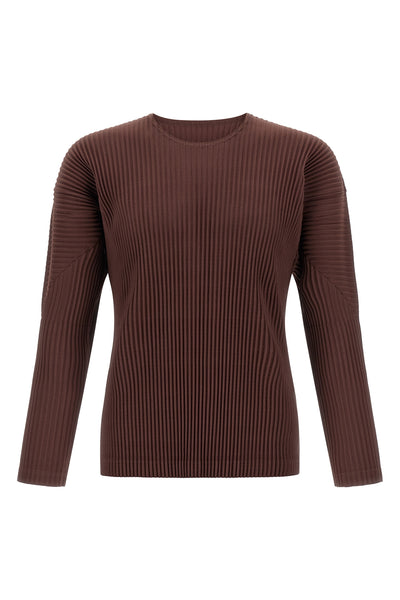 color pleats pleated t-shirt