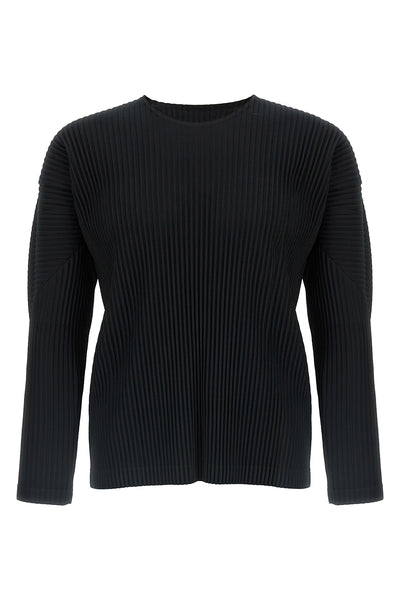 basics pleated t-shirt